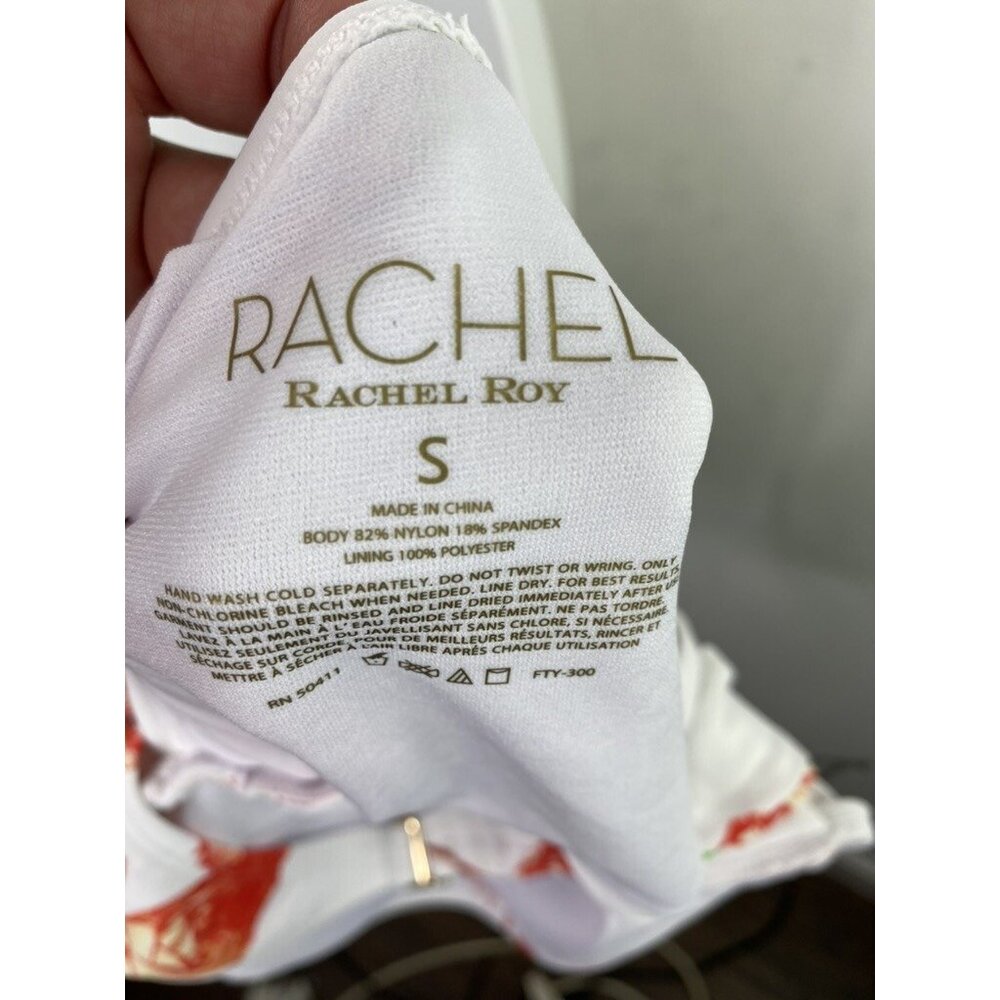 Rachel Roy One Shoulder Floral Tankini Swim Top Size S - Picture 6 of 6